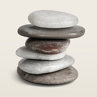 Natural stacked stone design element