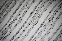 Free musical notes image, public domain music CC0 photo.