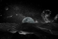 Moon night sky photo , | Free Photo - rawpixel