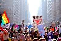 Women's march in New York City, USA - 03/19 2017