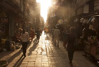 Free bust street in India image, public domain travel CC0 photo.