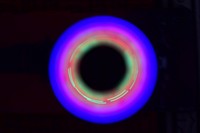 Free round neon frame image, public domain background CC0 photo.