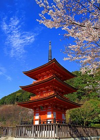 Free Spring in Kyoto image, public domain Japanese architecture CC0 photo.