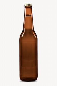 Brown beer bottle, beverage design