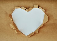 Heart in paper background, free public domain CC0 image.