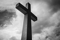 Free wooden crucifix image, public domain religion CC0 photo.