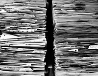 Free stacks of paper files image, public domain CC0 photo.