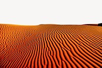 Orange desert border, nature background psd