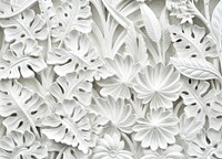 White florals background, free public domain CC0 photo.