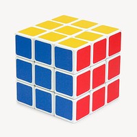 Rubik's cube collage element, toy design psd