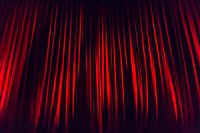 Free red show curtains image, public domain art CC0 photo.