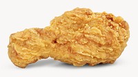 Fried chicken, food isolated image