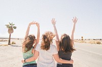 Free friendship image, public domain women CC0 photo.