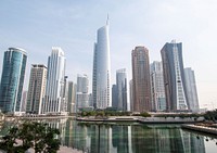 Dubai buildings and skyscrapers, free public domain CC0 photo