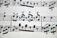 Free musical notes image, public domain music CC0 photo.