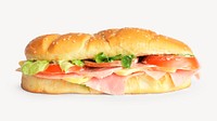 Sandwich collage element, fast food design psd