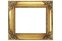 Gold picture frame, free public domain CC0 photo.