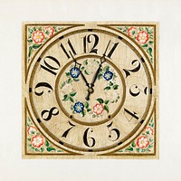 Clock Face (ca. 1937) by Gene Luedke. Original from The National Gallery of Art. Digitally enhanced by rawpixel.