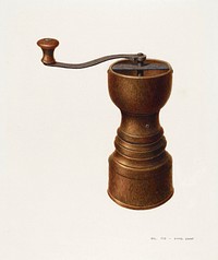 Coffee Grinder (ca. 1939) by D.J. Grant. Original from The National Gallery of Art. Digitally enhanced by rawpixel.