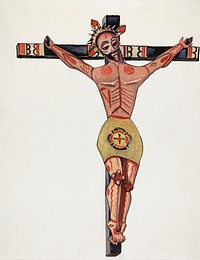 Crucifix - From the Vicinity of Mora (1935–1942) by E. Boyd . Original from The National Gallery of Art. Digitally enhanced by rawpixel.