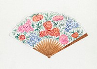 Fan (ca. 1940) by Vincent Burzy. Original from The National Gallery of Art. Digitally enhanced by rawpixel.