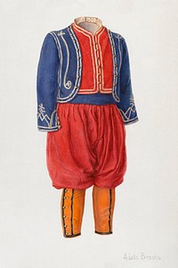 Child's Soldier Suit (ca. 1938) by Adele Brooks. Original from The National Gallery of Art. Digitally enhanced by rawpixel.