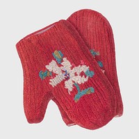 Vintage Christmas mittens vector, remix from artwork by Archie Thompson