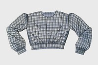 Vintage gingham shirt vector, remixed from artwork by Inez Montgomery