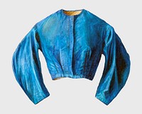 Vintage blue blouse vector, remix from artwork by Fred Hassebrock