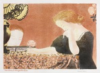 Our Souls, in Languorous Gestures (1899) print in high resolution by Maurice Denis. Original from The Cleveland Museum of Art. Digitally enhanced by rawpixel.