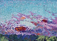 Ocean Coast painting in high resolution by <a href="https://www.rawpixel.com/search/Maurice%20Denis?sort=curated&amp;page=1&amp;topic_group=_my_topics">Maurice Denis</a> (1870&ndash;1943). Original from The National Museum of Sweden. Digitally enhanced by rawpixel.