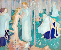Springtime (ca.1894&ndash;199) painting in high resolution by Maurice Denis. Original from The MET Museum. Digitally enhanced by rawpixel.