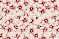 Hibiscus flower pattern vector background, remix from artworks by Megata Morikaga