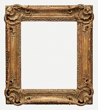 Gold frame mockup psd in vintage style, remixed from artworks by édouard Manet