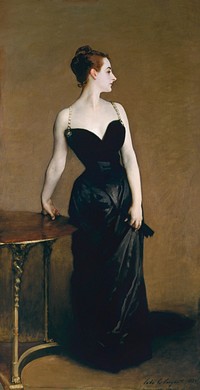 Madame X (Madame Pierre Gautreau) (ca. 1883&ndash;1884) by<a href="https://www.rawpixel.com/search/John%20Singer%20Sargent?sort=curated&amp;page=1&amp;topic_group=_my_topics"> John Singer Sargent</a>. Original from The MET Museum. Digitally enhanced by rawpixel.