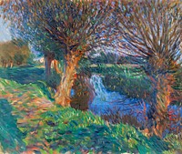 At Calcot (ca. 1885&ndash;1890) by John Singer Sargent. Original from Yale University Art Gallery. Digitally enhanced by rawpixel.