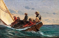 The Flirt (1874) by Winslow Homer. Original from The National Gallery of Art. Digitally enhanced by rawpixel.