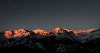 Mountain-sunset view from Telluride, once a mining boomtown and now a popular skiing destination in Colorado. Original image from <a href="https://www.rawpixel.com/search/carol%20m.%20highsmith?sort=curated&amp;page=1">Carol M. Highsmith</a>&rsquo;s America, Library of Congress collection. Digitally enhanced by rawpixel.