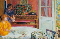 The Dining Room, Vernonnet (1916) painting in high resolutionby Pierre Bonnard. Original from The MET Museum. Digitally enhanced by rawpixel.