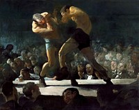 Club Night (1907) painting in high resolution by George Wesley Bellows. Original from National Gallery of Art. Digitally enhanced by rawpixel.