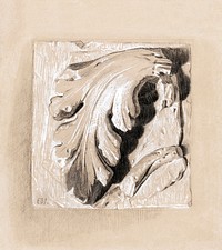 A Fragment from an Antique Frieze (1833&ndash;1898) drawing in high resolution by Sir Edward Burne&ndash;Jones. Original from National Gallery of Art. Digitally enhanced by rawpixel.