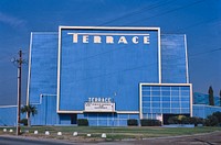 Terrace Drive-In Theater, Terrace Way, Bakersfield, California (1987) photography in high resolution by John Margolies. Original from the Library of Congress. Digitally enhanced by rawpixel.