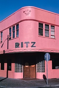 Ritz Building (1940), Eureka, California (2003) photography in high resolution by John Margolies. Original from the Library of Congress. Digitally enhanced by rawpixel.