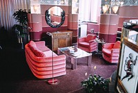 Valentino Suite, Sands Hotel, Atlantic City, New Jersey (1985) photography in high resolution by John Margolies. Original from the Library of Congress. Digitally enhanced by rawpixel.