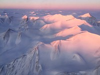 Mountain tops in Ellesmere Island, Canadian Arctic Archipelago. Original from NASA. Digitally enhanced by rawpixel.