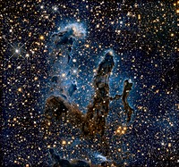 Hubble Goes High Def to Revisit the Iconic &#39;Pillars of Creation&#39; Messier 16 (The Eagle Nebula). Original from NASA. Digitally enhanced by rawpixel.