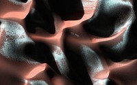 This image of a sand dune field in a Southern highlands crater was acquired by NASA&#39;s Mars Reconnaissance Orbiter. Original from NASA. Digitally enhanced by rawpixel.