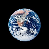 Amazing image of the Earth. Original from NASA. Digitally enhanced by rawpixel.