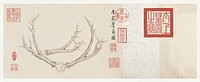 Two Paintings of Deer Antlers (ca. 1762&ndash;1767) by The Qianlong Emperor. Original from The MET Museum. Digitally enhanced by rawpixel.