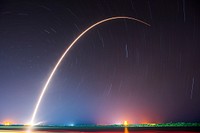 JCSAT&ndash;14 Launch (2016). Original from Official SpaceX Photos. Digitally enhanced by rawpixel.